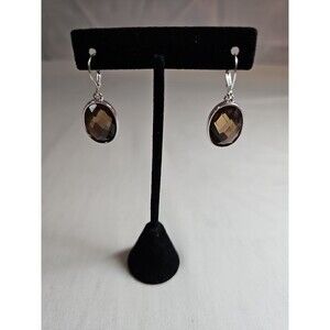 Joan rivers Smokie brown earrings